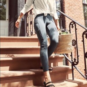 Athleta - Delancey Moto Tight - anthracite gray color - small